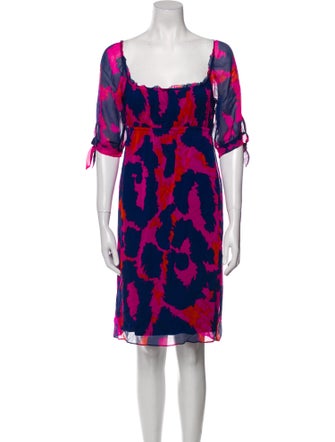 Diane von Furstenberg Silk Knee-Length Dress