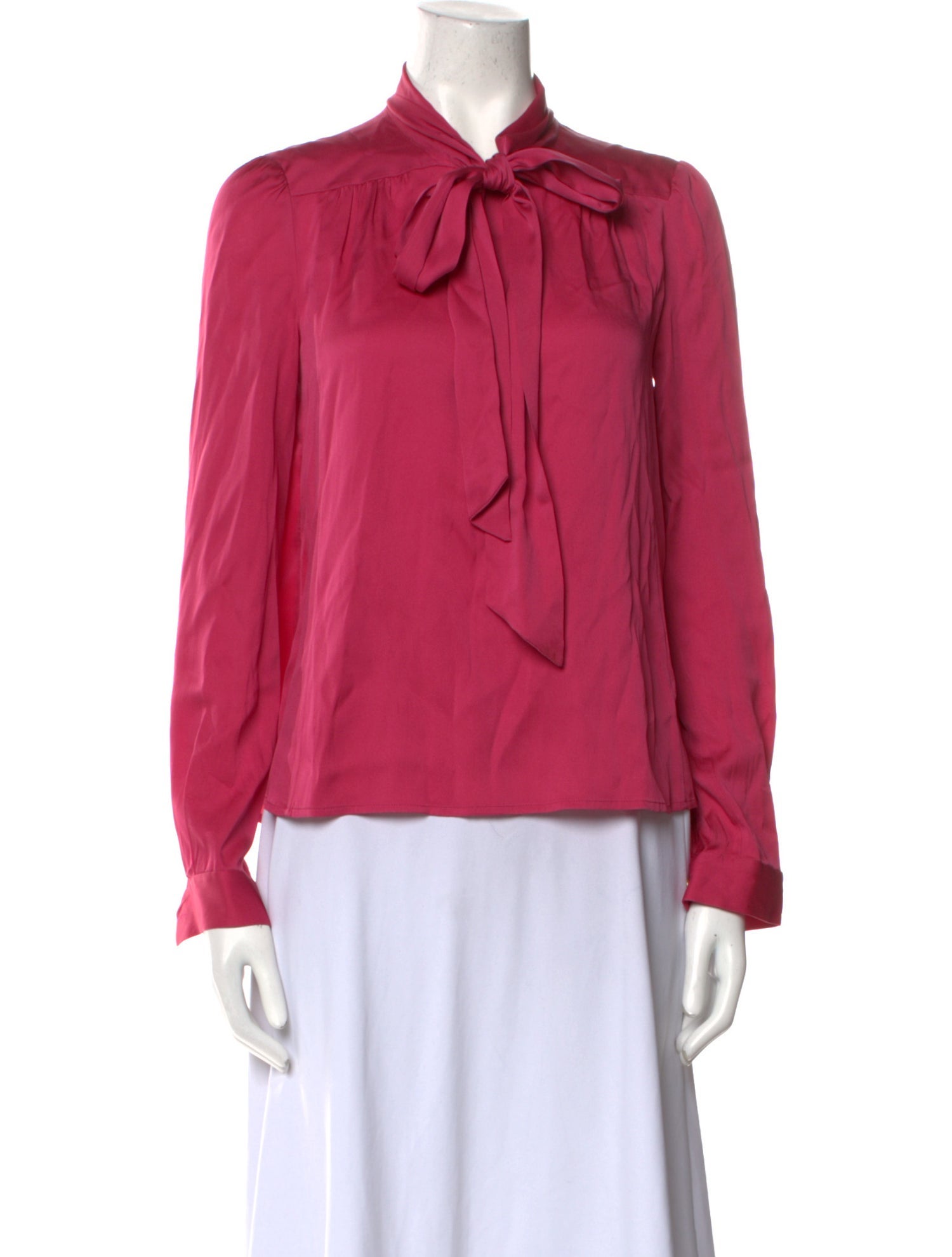 Diane von Furstenberg Silk Tie Neck Blouse
