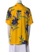 Diane von Furstenberg Printed Short Sleeve Button-Up Top