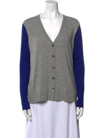 Diane von Furstenberg Knitwear Wool Colorblock Pattern Sweater S