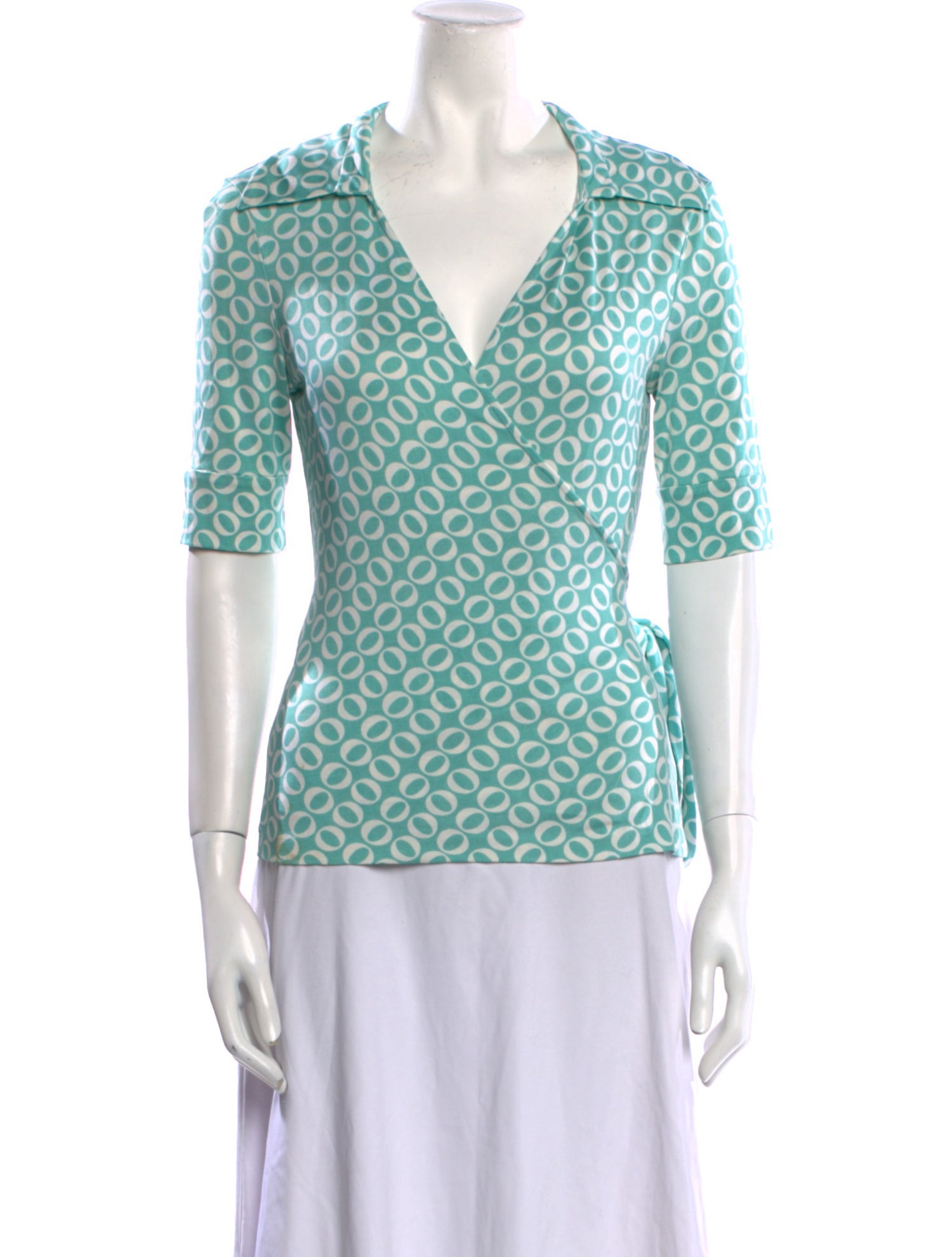 Diane von Furstenberg Silk Printed Polo