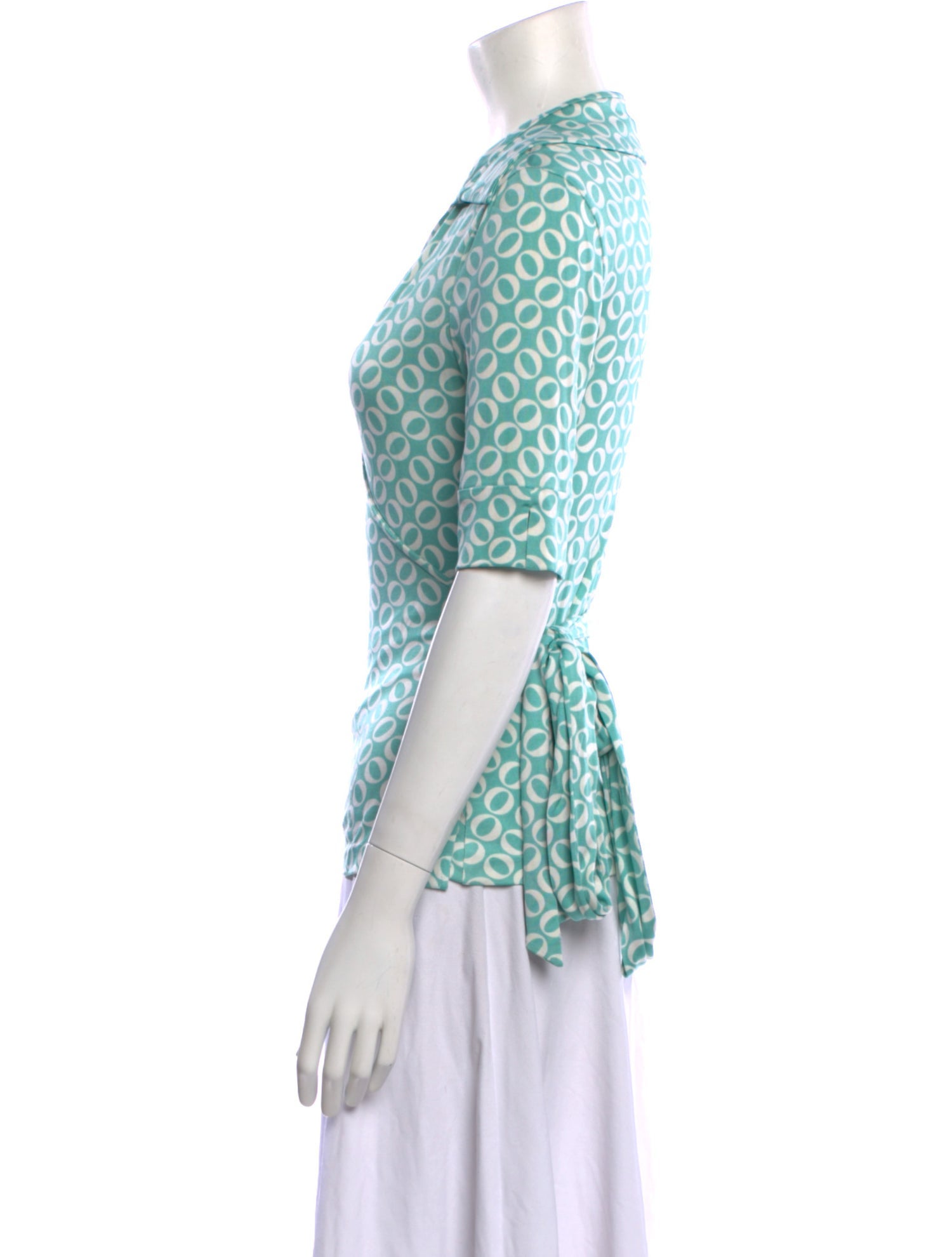 Diane von Furstenberg Silk Printed Polo