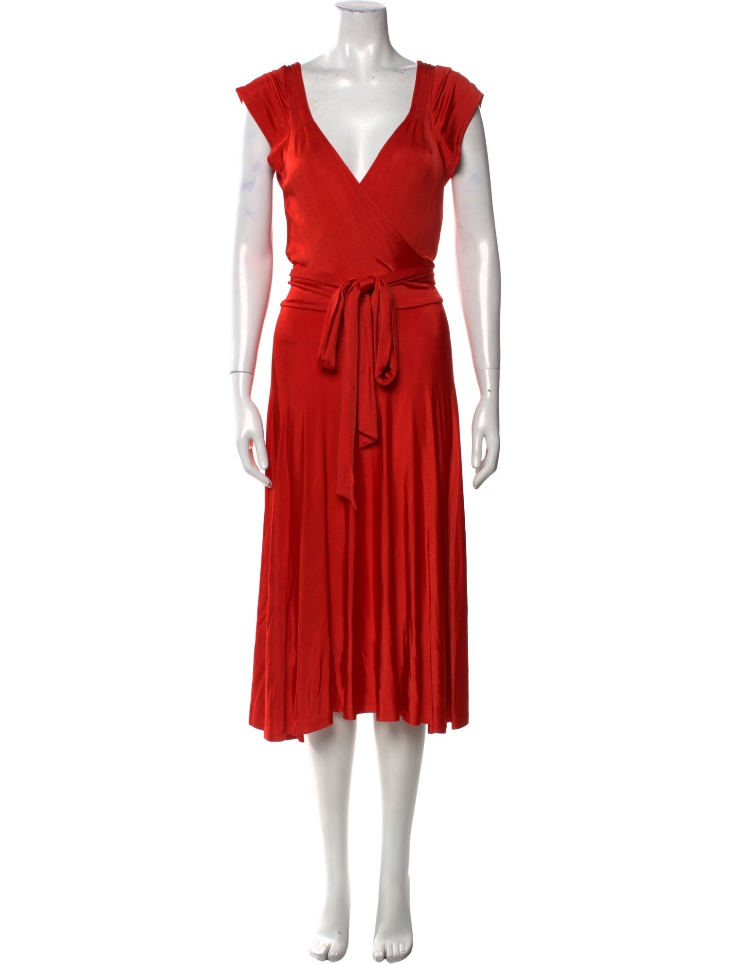 Diane von Furstenberg V-Neck Midi Length Dress