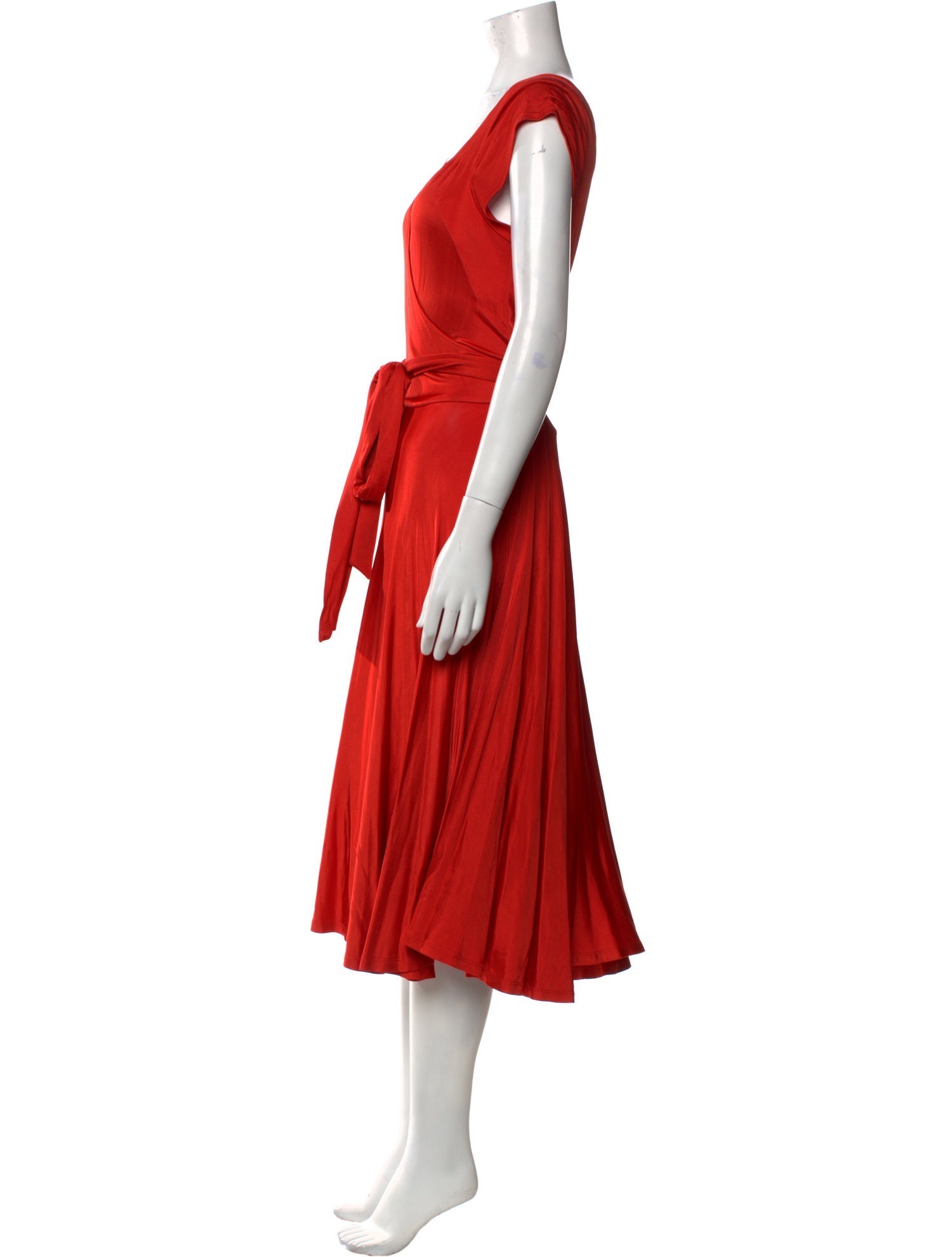 Diane von Furstenberg V-Neck Midi Length Dress