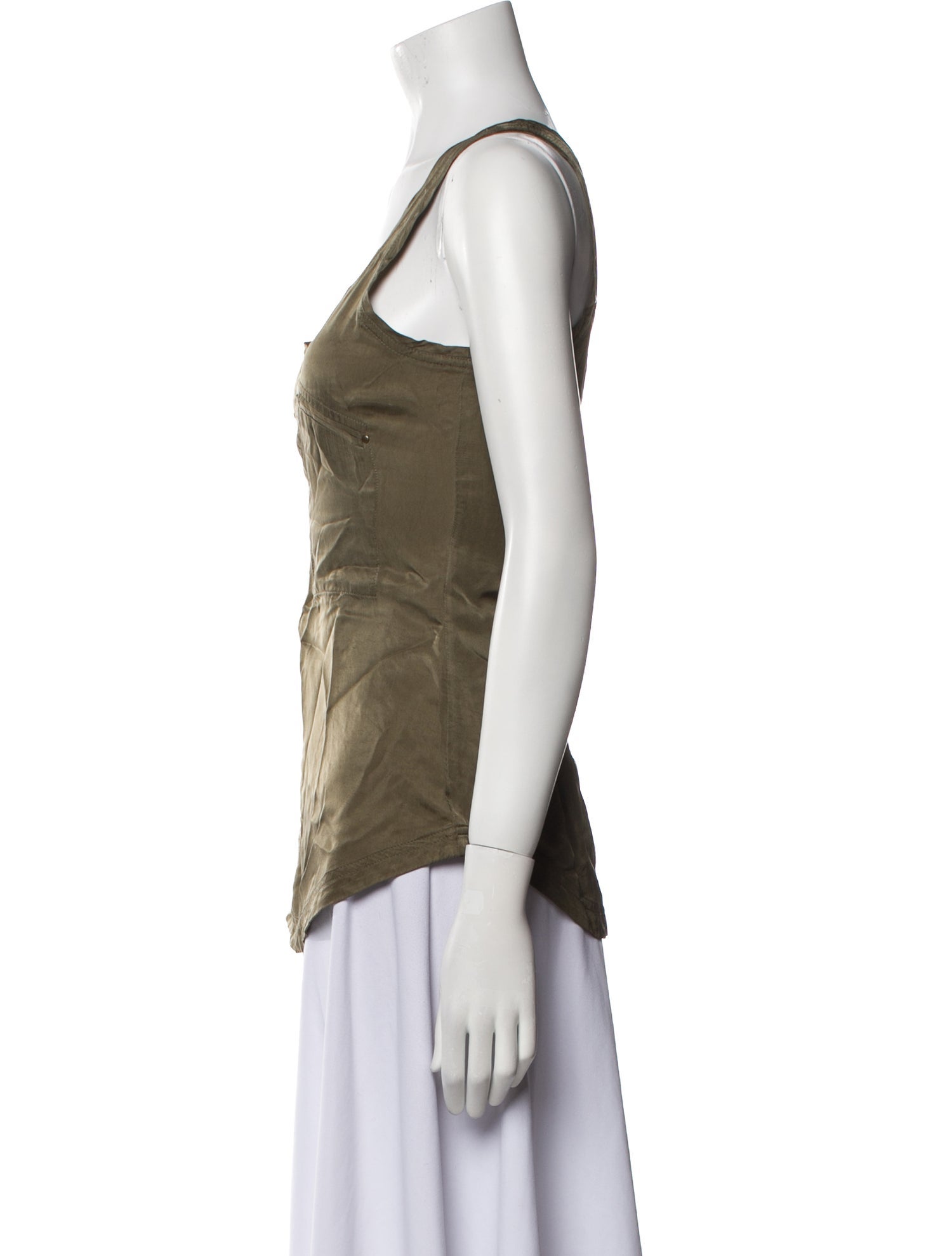 Diane von Furstenberg Scoop Neck Sleeveless Top