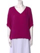 Diane von Furstenberg Silk V-Neck Blouse