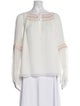 Diane von Furstenberg Silk Tie Neck Blouse