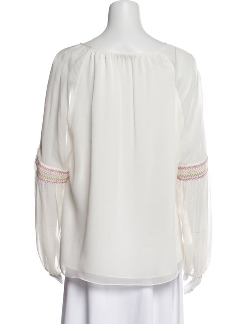 Diane von Furstenberg Silk Tie Neck Blouse