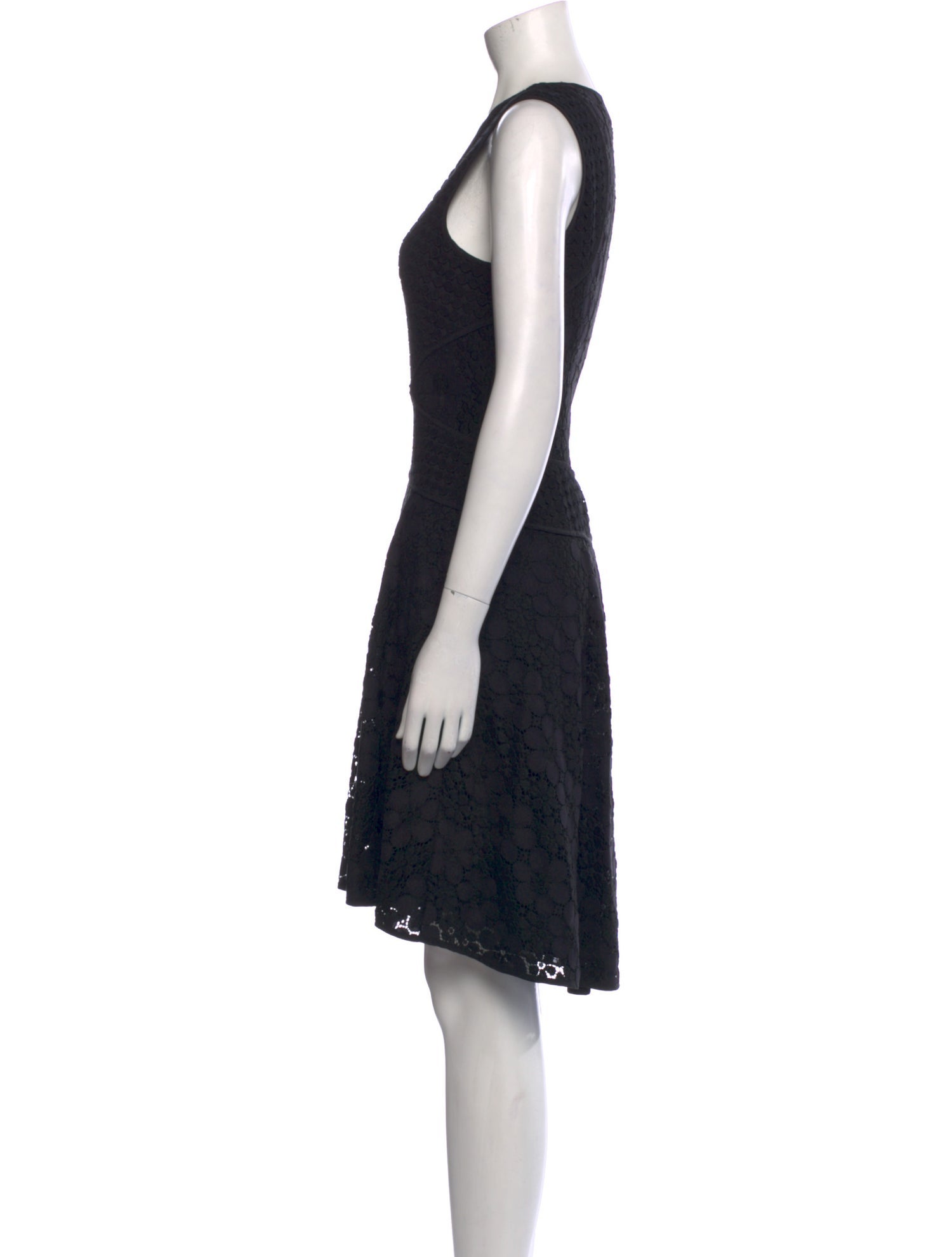 Diane von Furstenberg Lace Pattern Knee-Length Dress