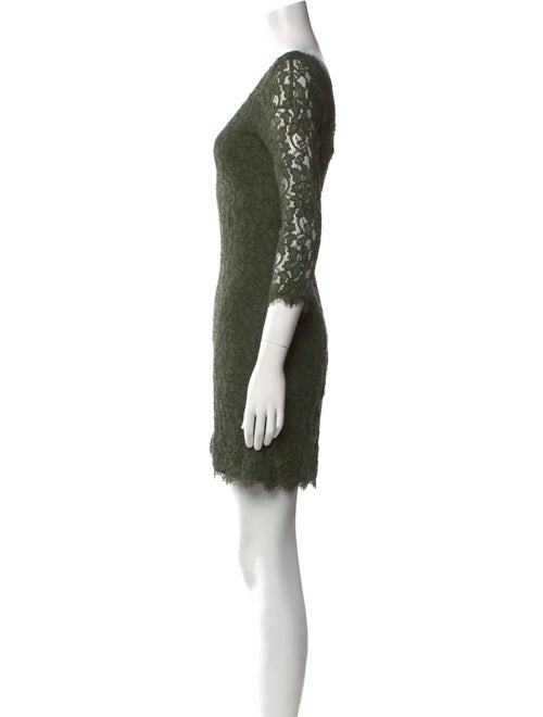 Diane von Furstenberg Lace Pattern Mini Dress