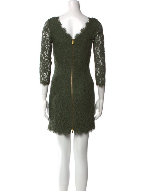 Diane von Furstenberg Lace Pattern Mini Dress