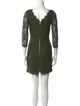 Diane von Furstenberg Lace Pattern Mini Dress