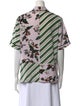 Diane von Furstenberg Silk Printed Button-Up Top