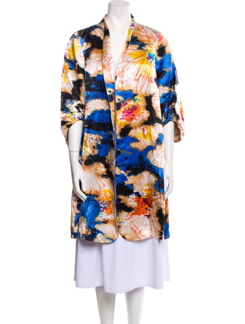 Diane von Furstenberg Linen Printed Robe