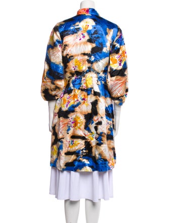 Diane von Furstenberg Linen Printed Robe