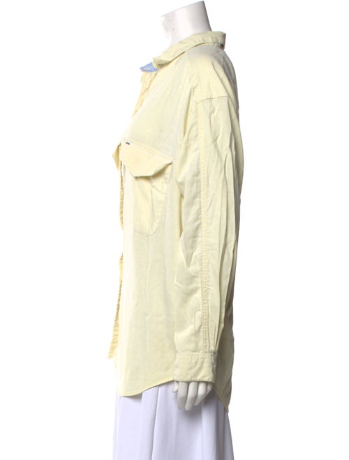 Diane von Furstenberg Long Sleeve Button-Up Top