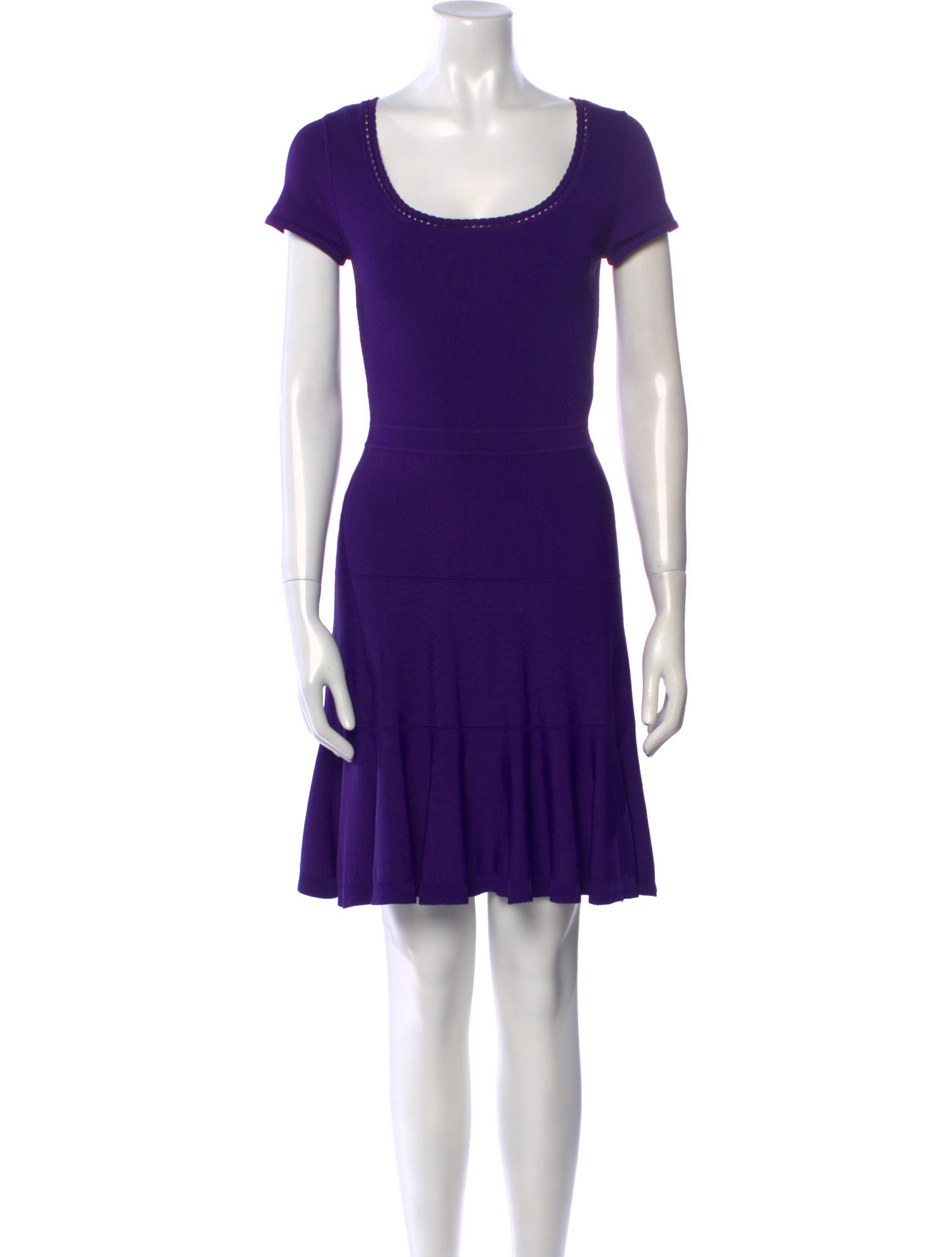 Diane von Furstenberg Scoop Neck Mini Dress
