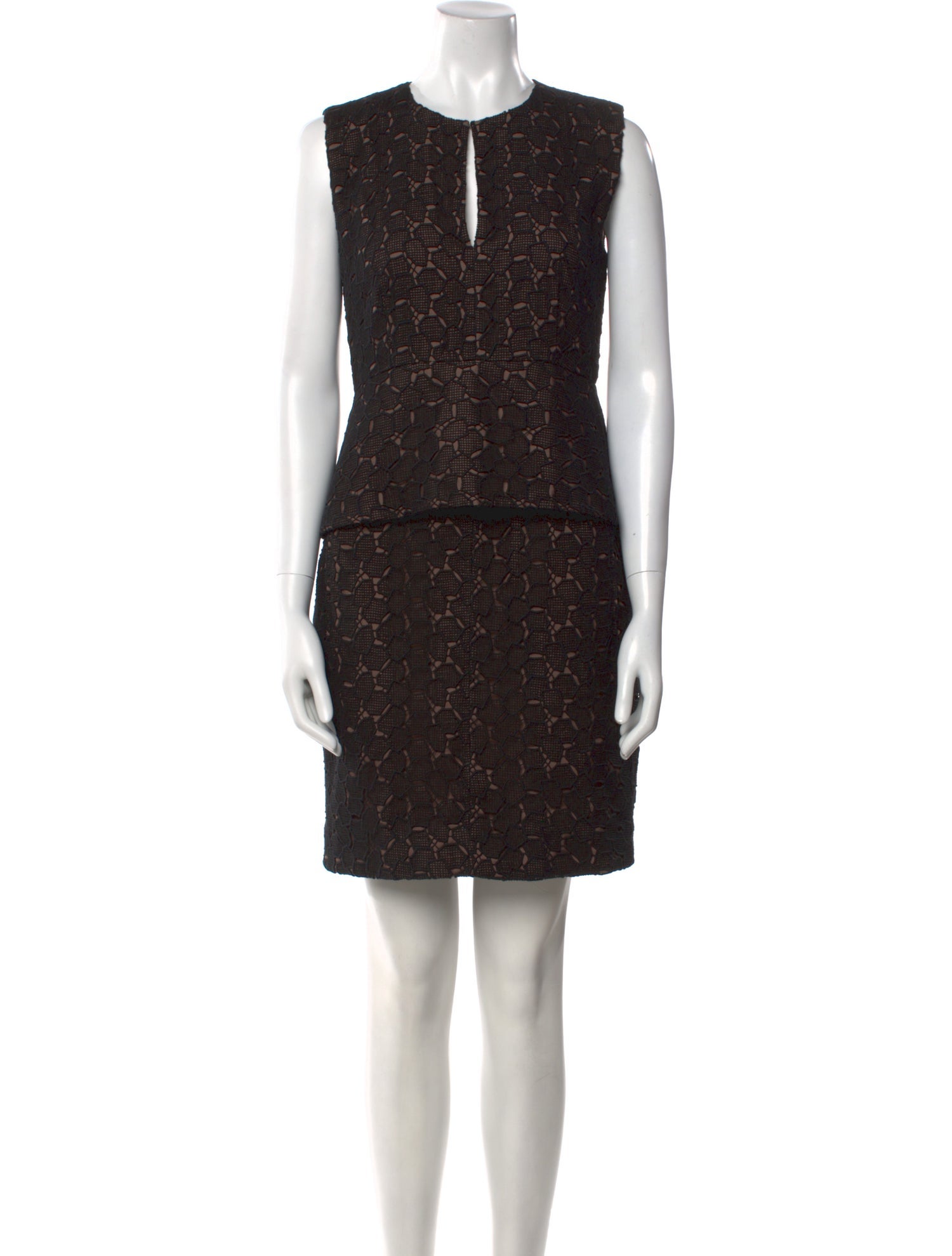 Diane von Furstenberg Crew Neck Mini Dress