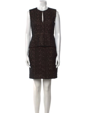 Diane von Furstenberg Crew Neck Mini Dress