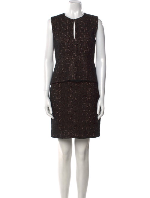 Diane von Furstenberg Crew Neck Mini Dress