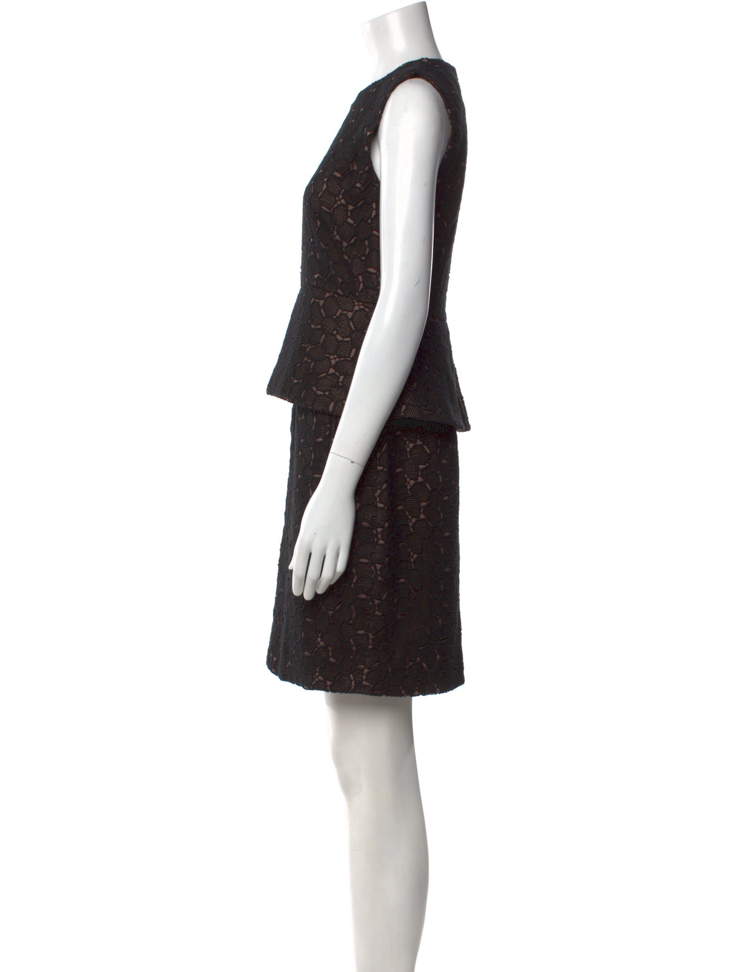 Diane von Furstenberg Crew Neck Mini Dress