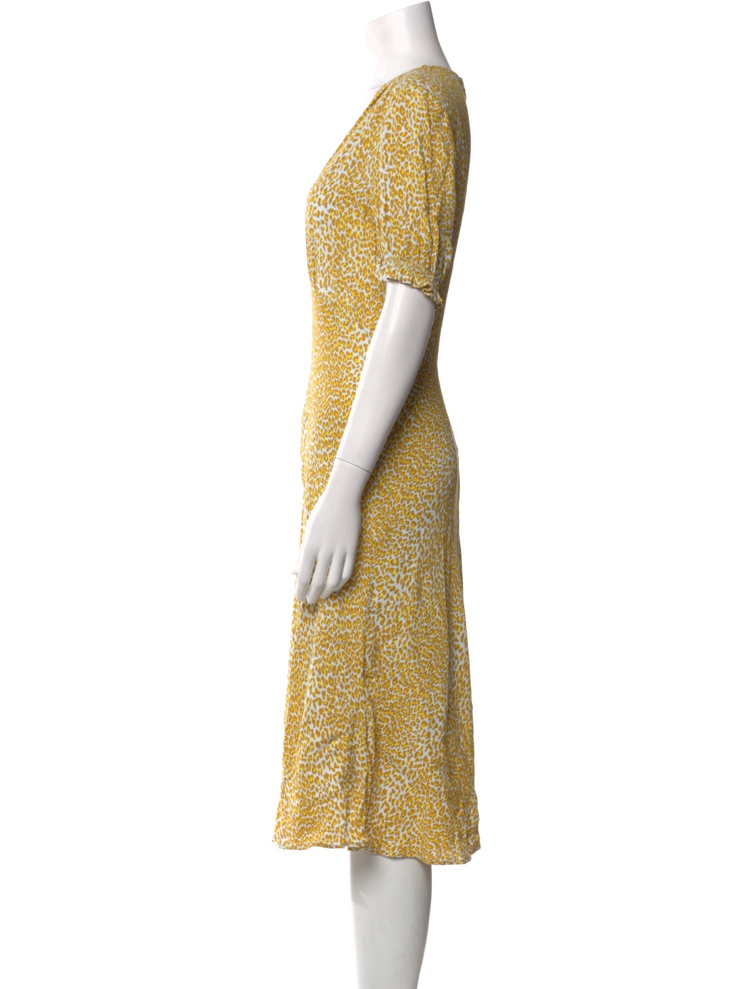 Diane von Furstenberg Animal Print Midi Length Dress