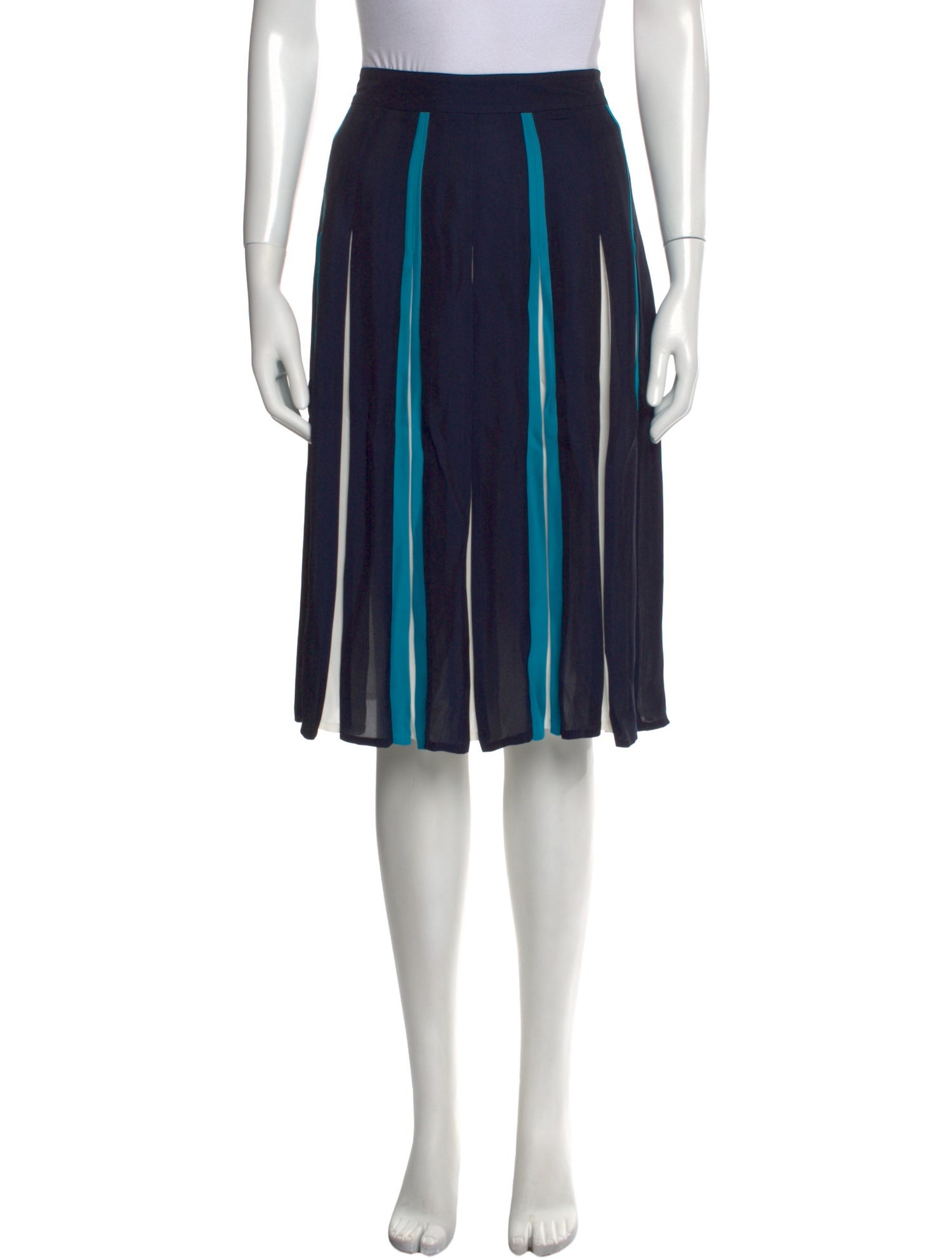 Diane von Furstenberg Striped Knee-Length Skirt