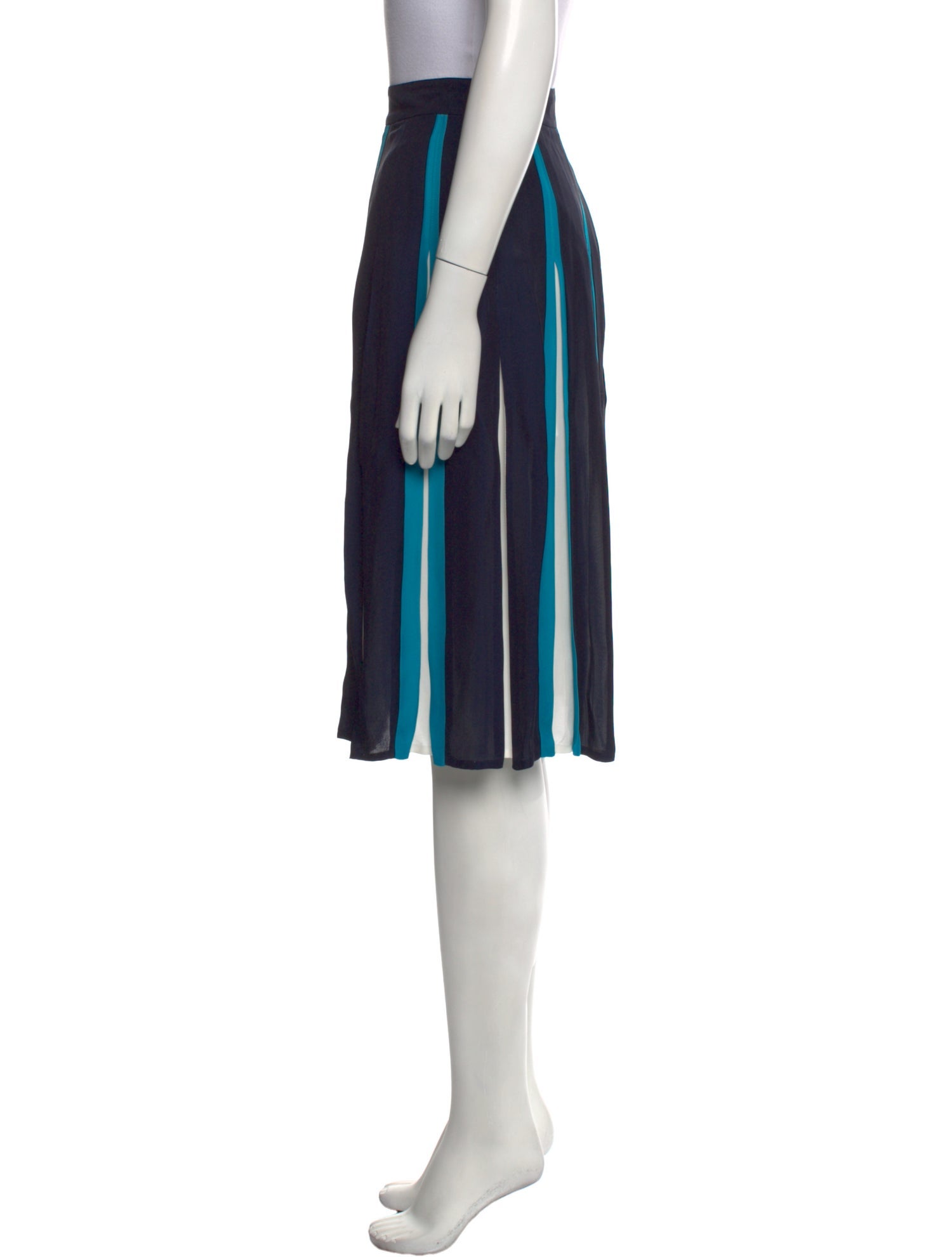 Diane von Furstenberg Striped Knee-Length Skirt