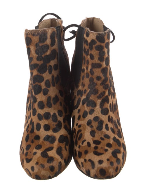 Diane von Furstenberg Ponyhair Animal Print Chelsea Boots