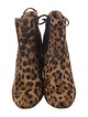 Diane von Furstenberg Ponyhair Animal Print Chelsea Boots