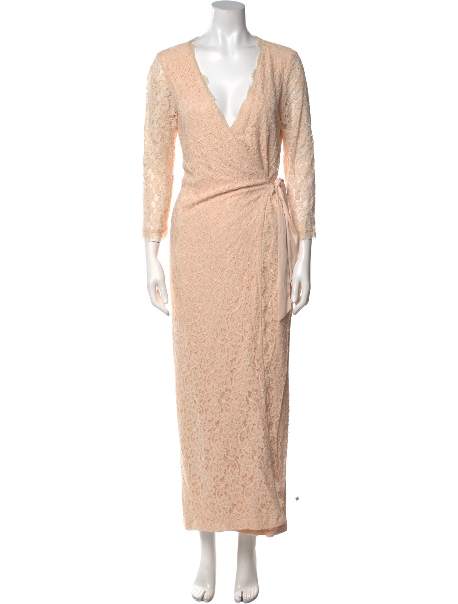 Diane von Furstenberg V-Neck Long Dress