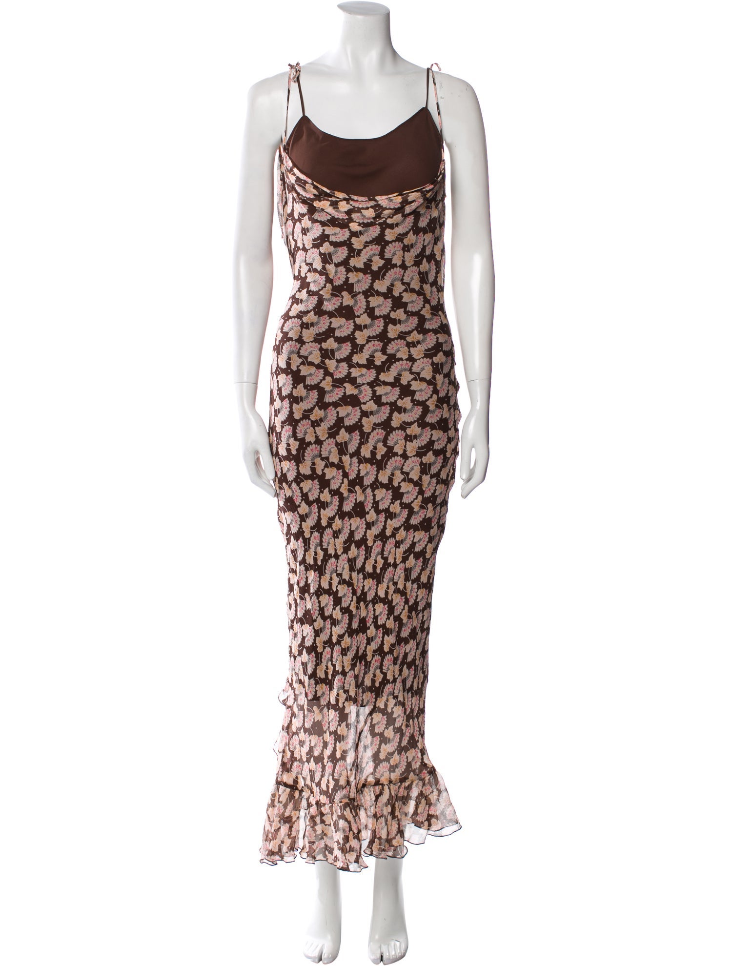 Alaïa V-Neck Mini Dress - Burgundy Dresses, Clothing