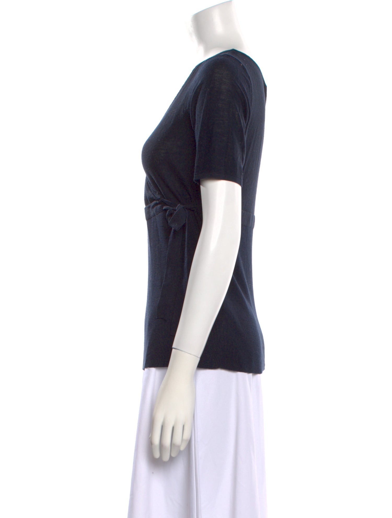 Diane von Furstenberg Silk V-Neck Sweater