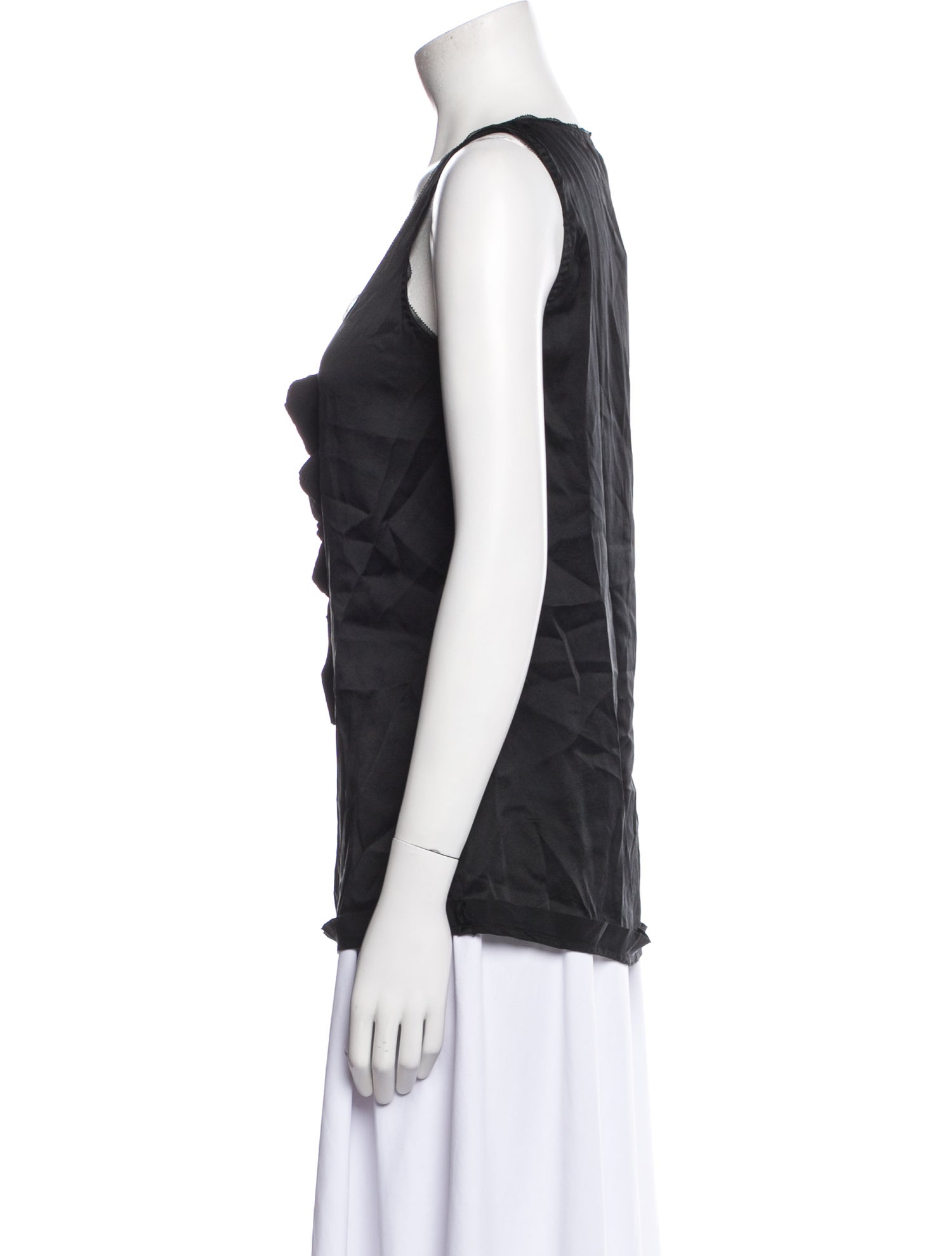 Diane von Furstenberg Silk Scoop Neck Top