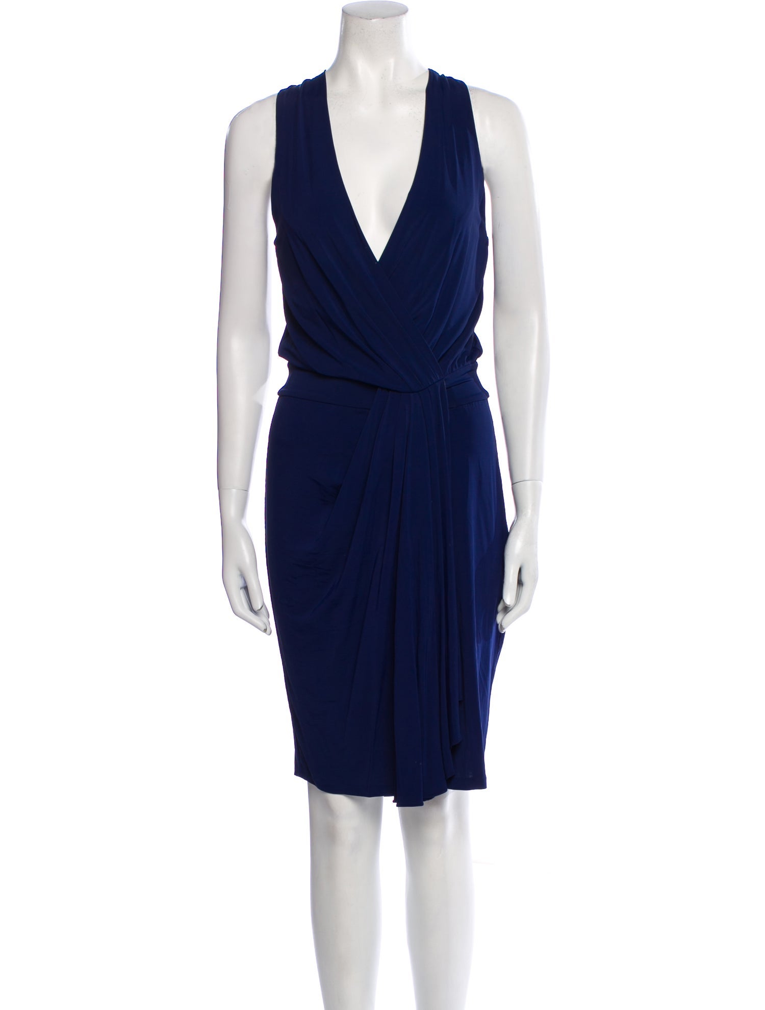 Diane von Furstenberg V-Neck Knee-Length Dress