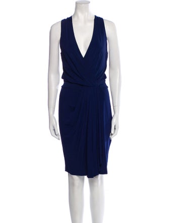 Diane von Furstenberg V-Neck Knee-Length Dress