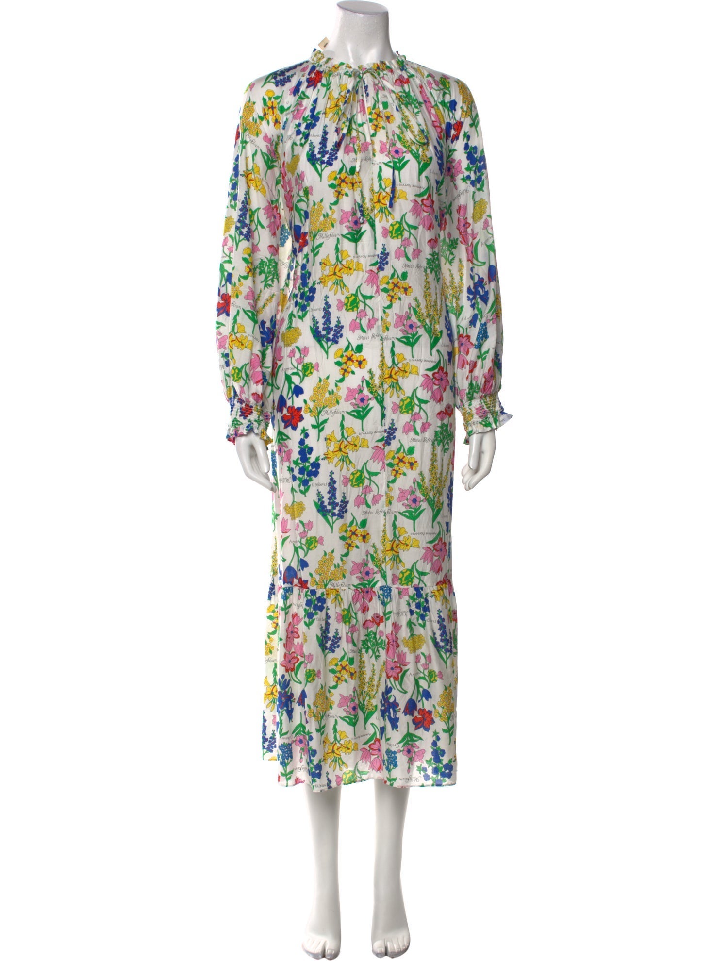 Diane von Furstenberg Floral Print Long Dress