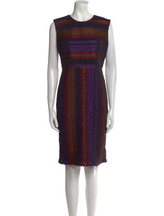 Diane von Furstenberg Striped Knee-Length Dress