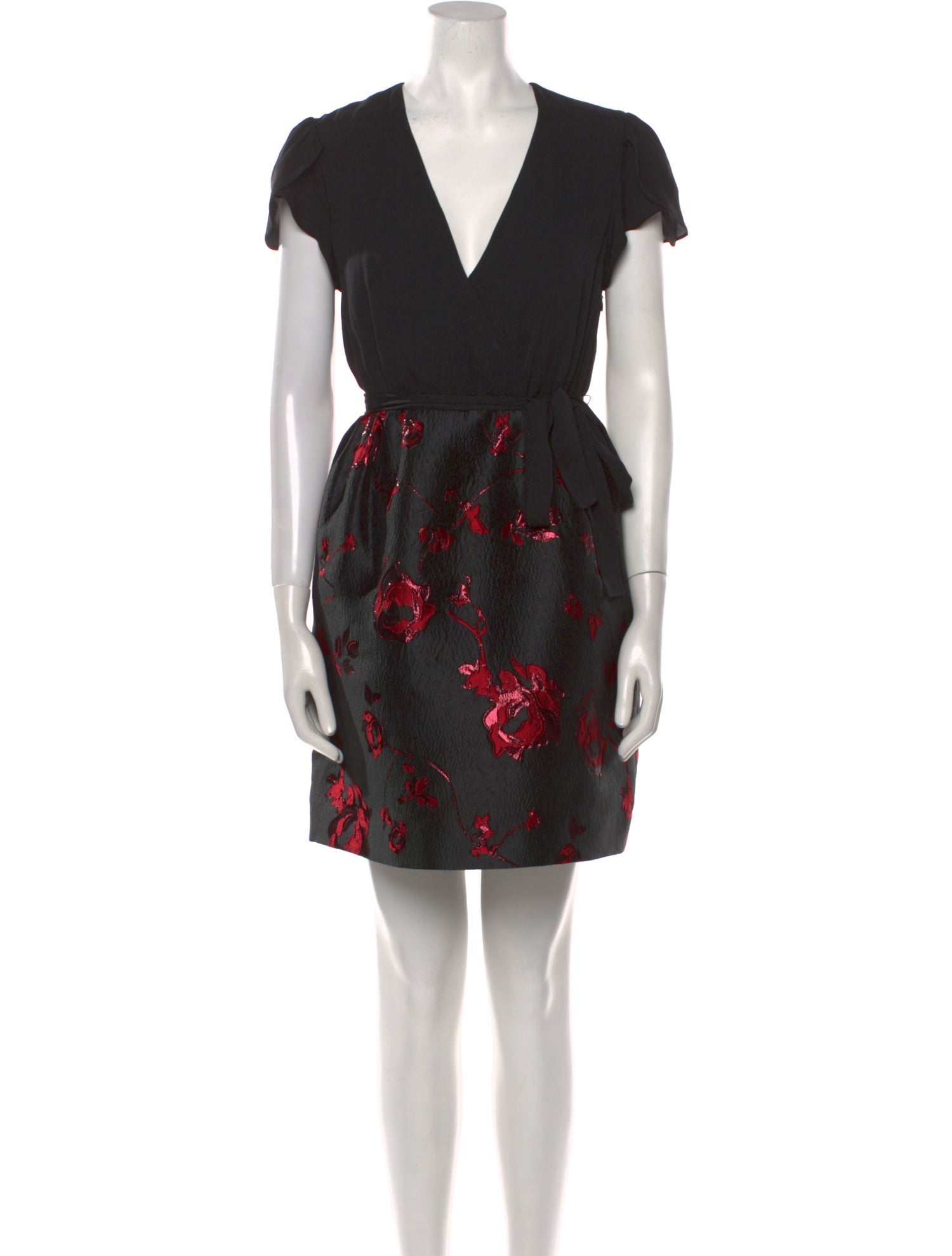 Diane von Furstenberg Floral Print Mini Dress