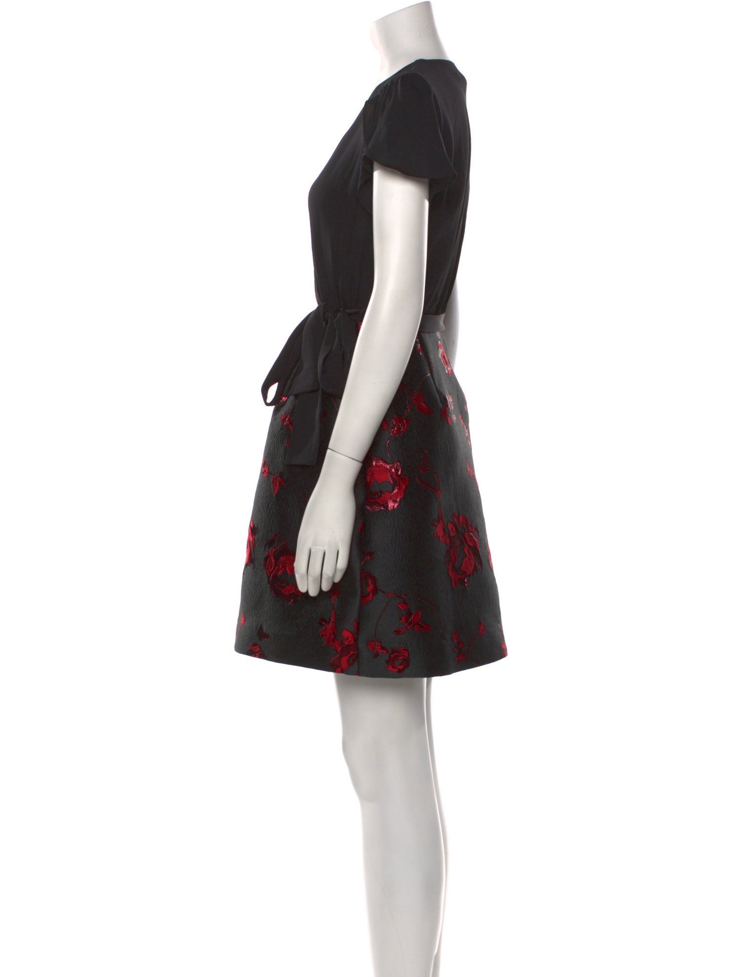 Diane von Furstenberg Floral Print Mini Dress