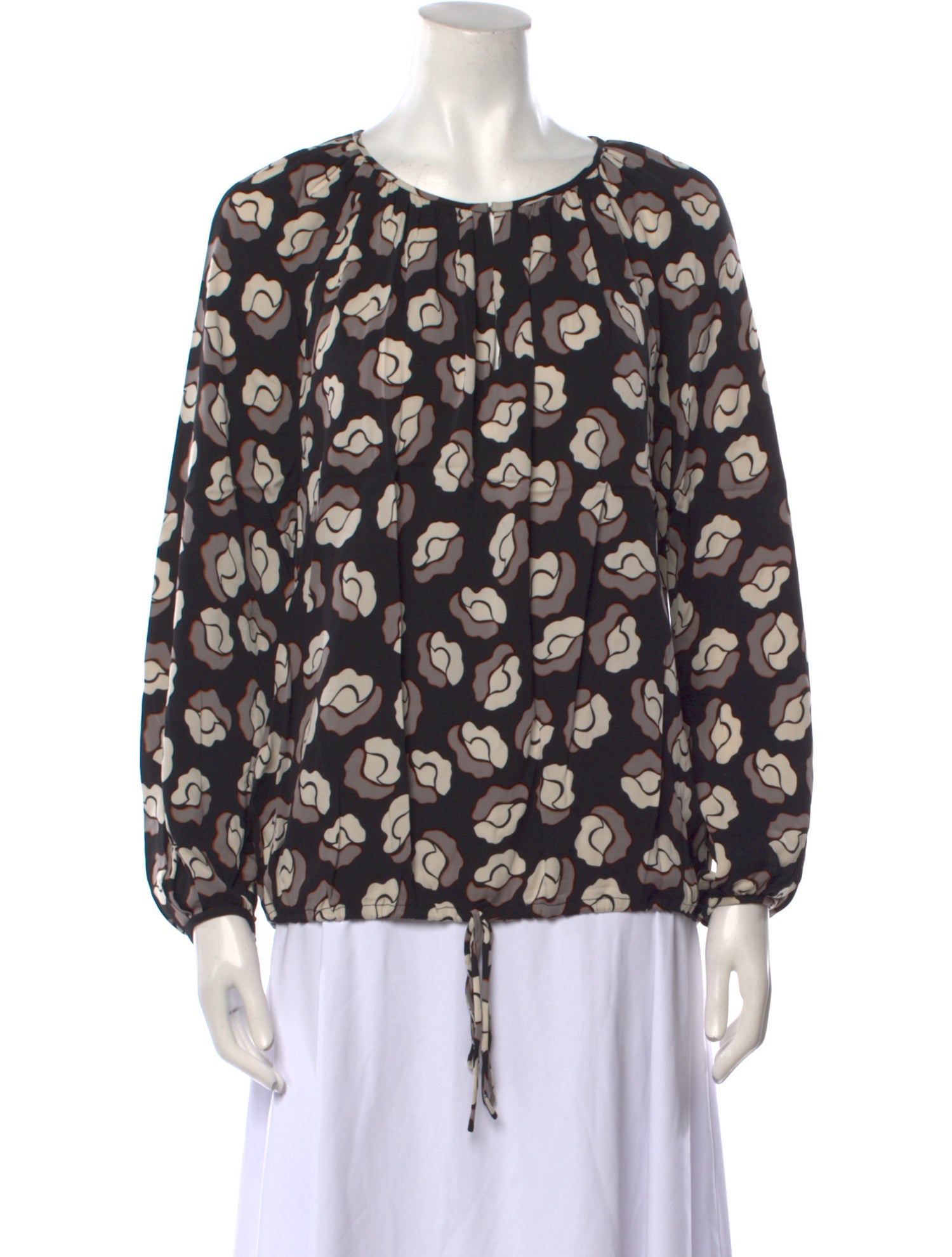 Diane von Furstenberg Silk Printed Blouse