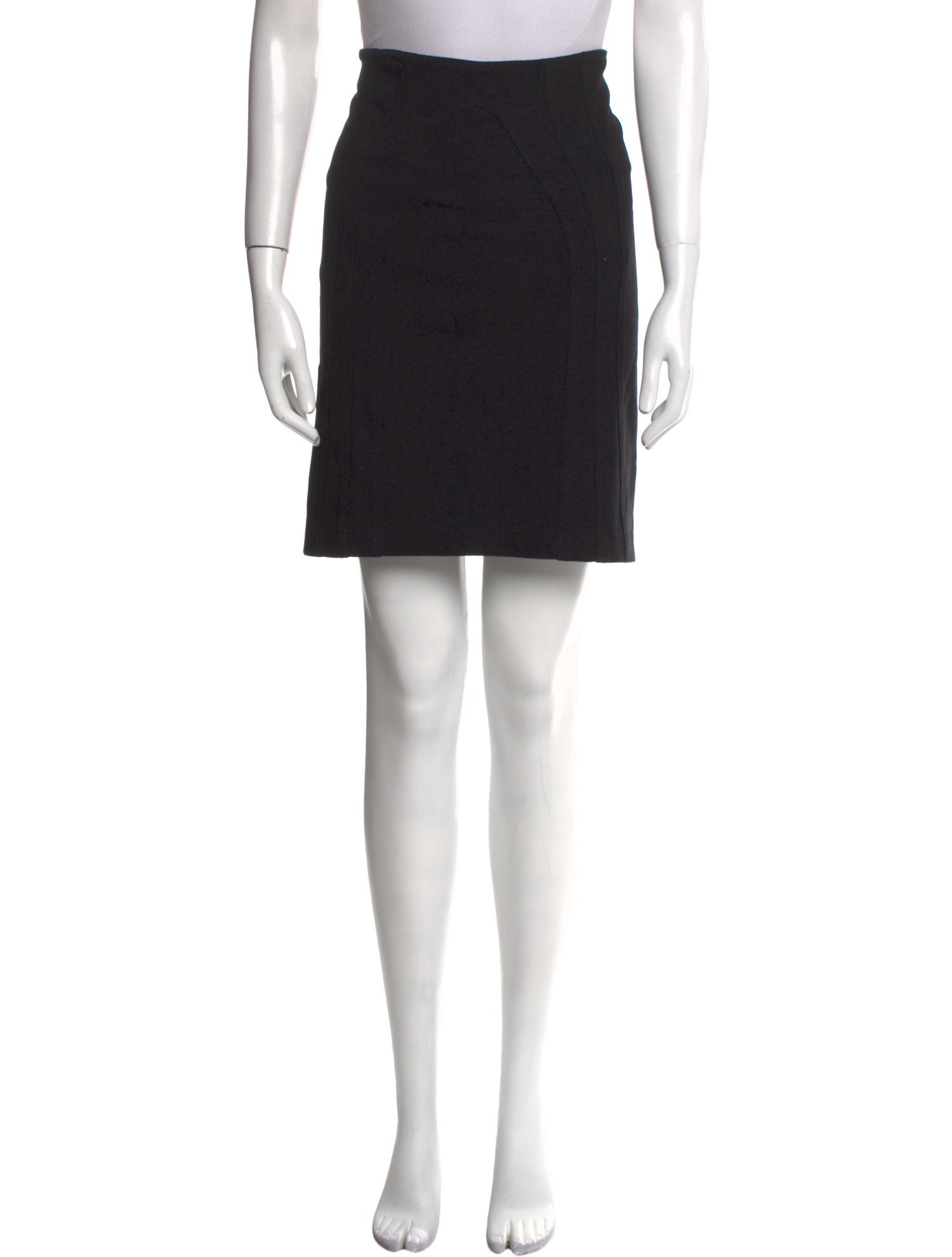 Diane von Furstenberg Pleated Accents Knee-Length Skirt