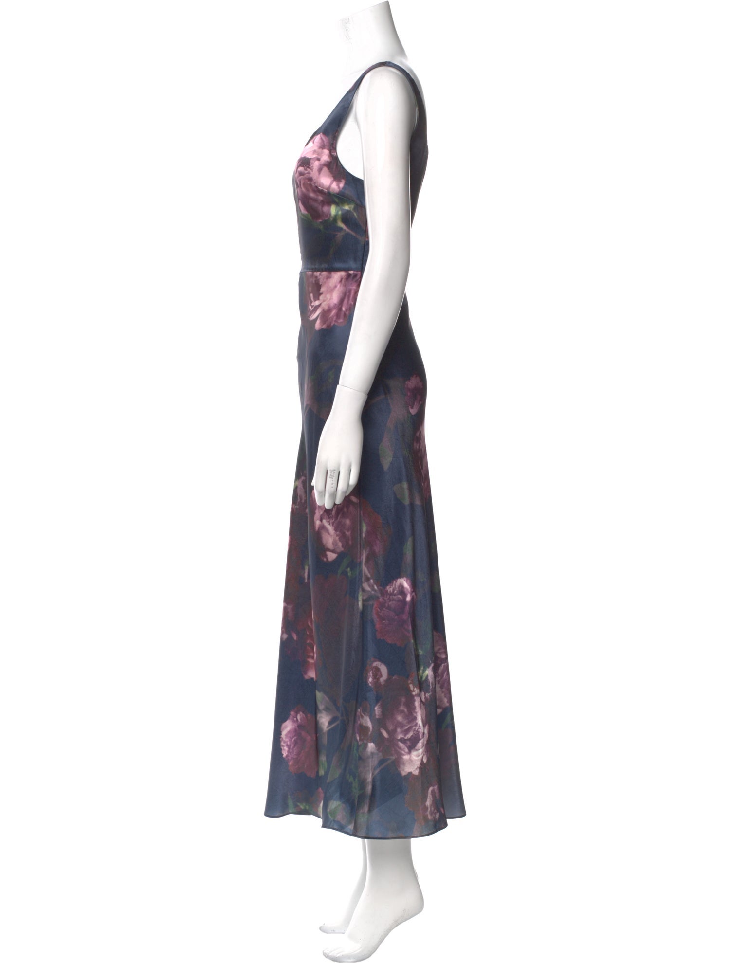 Diane von Furstenberg Floral Print Long Dress