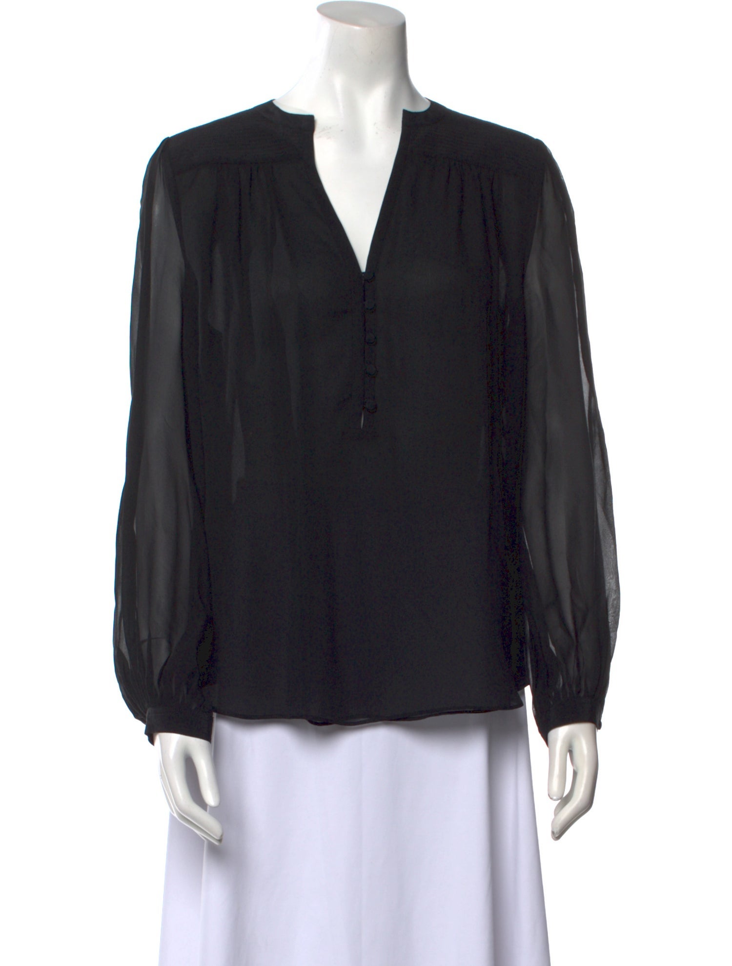 Diane von Furstenberg Silk V-Neck Blouse