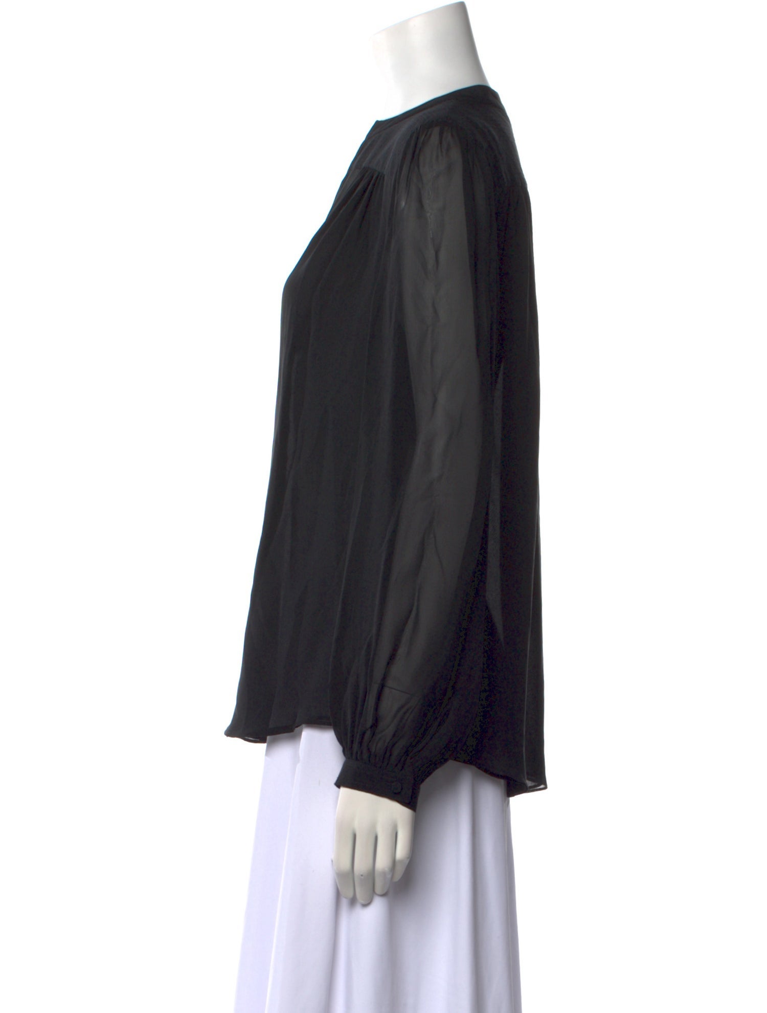 Diane von Furstenberg Silk V-Neck Blouse