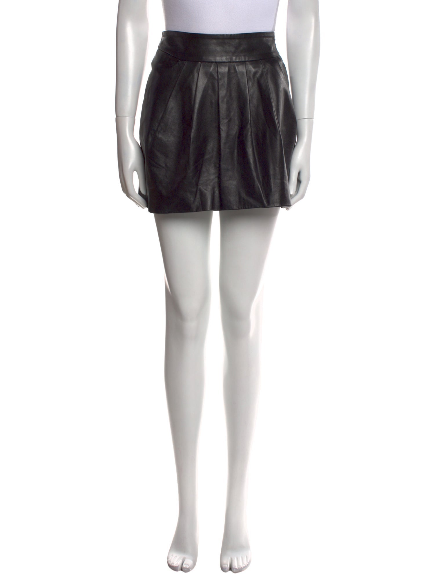 Diane von Furstenberg Leather Mini Skirt