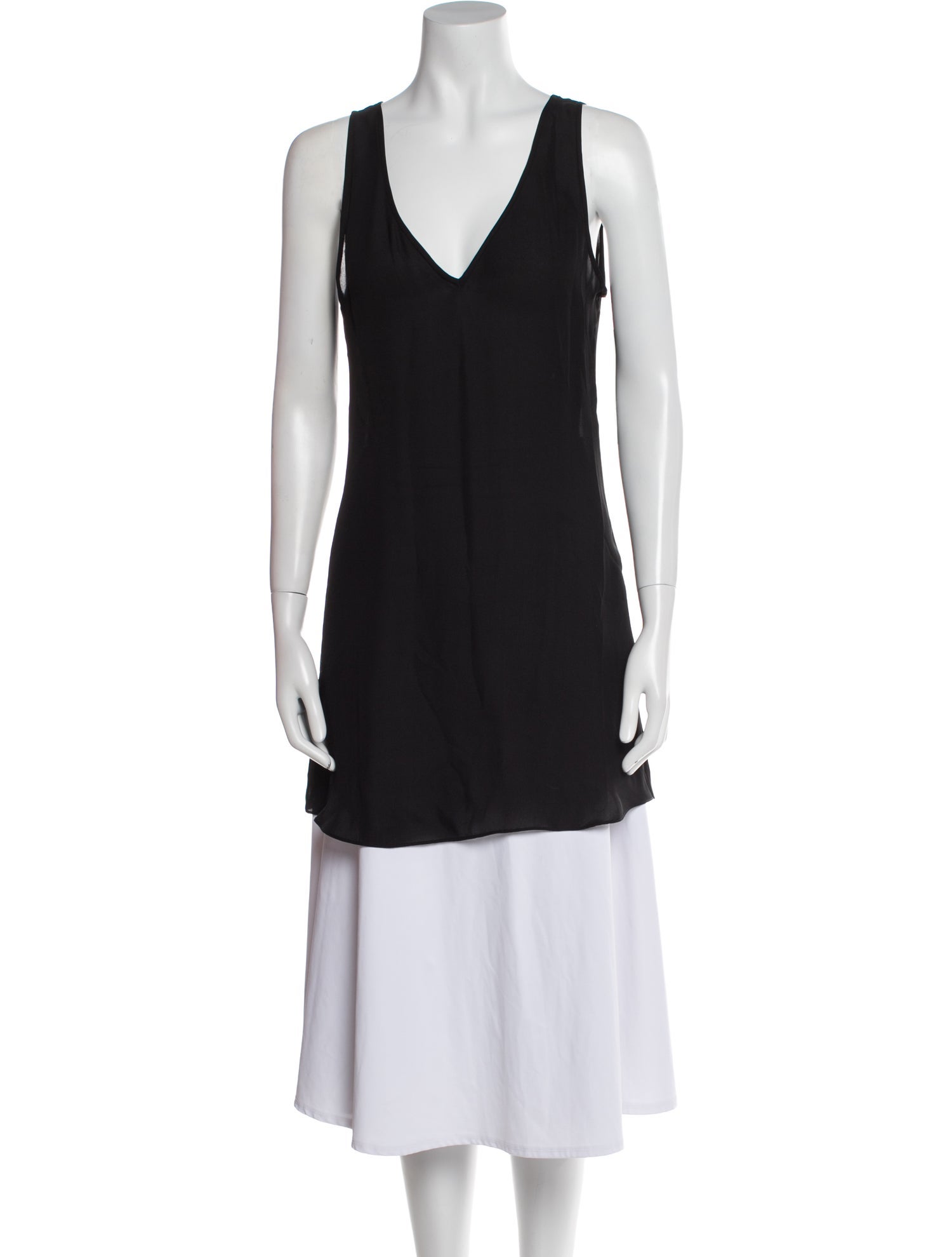 Diane von Furstenberg Silk V-Neck Tunic