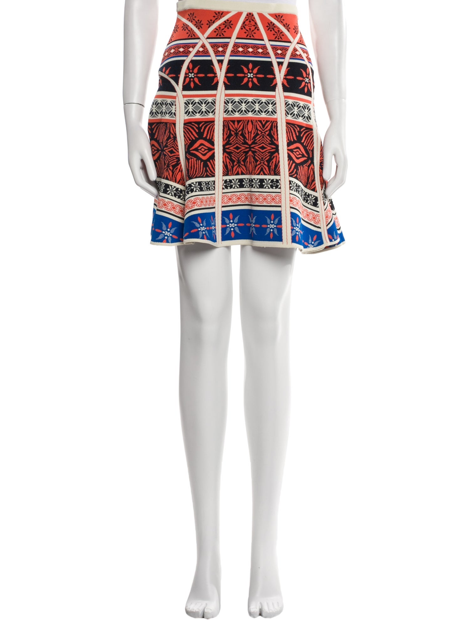 Diane von Furstenberg Printed Knee-Length Skirt