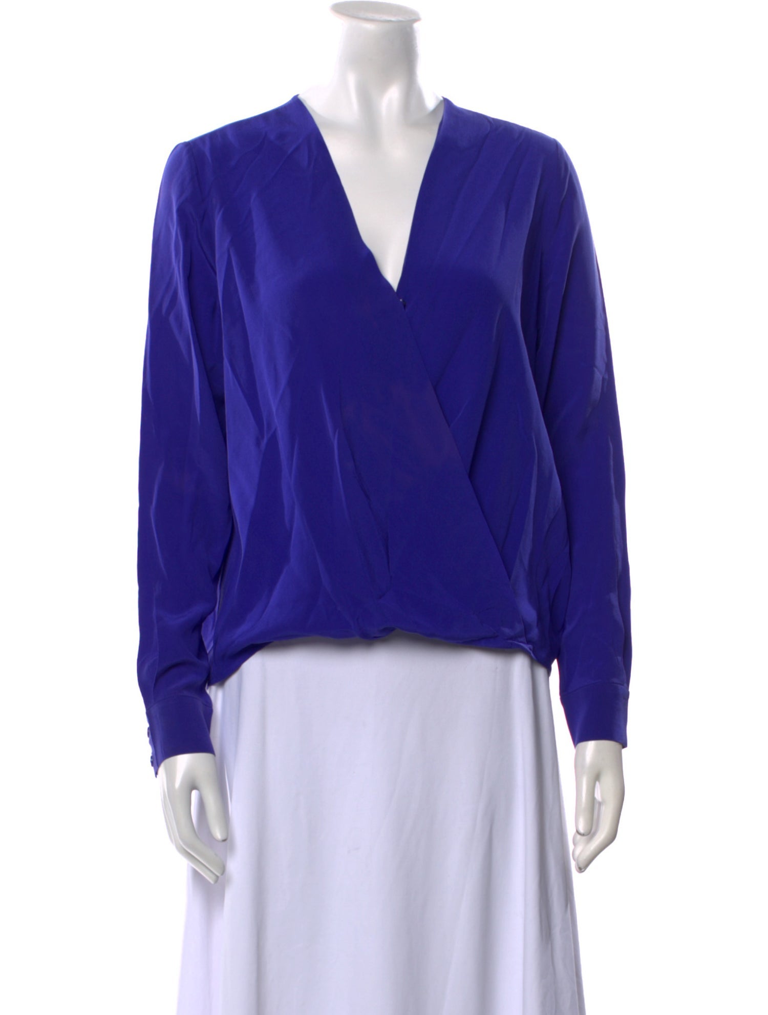 Diane von Furstenberg Silk V-Neck Blouse