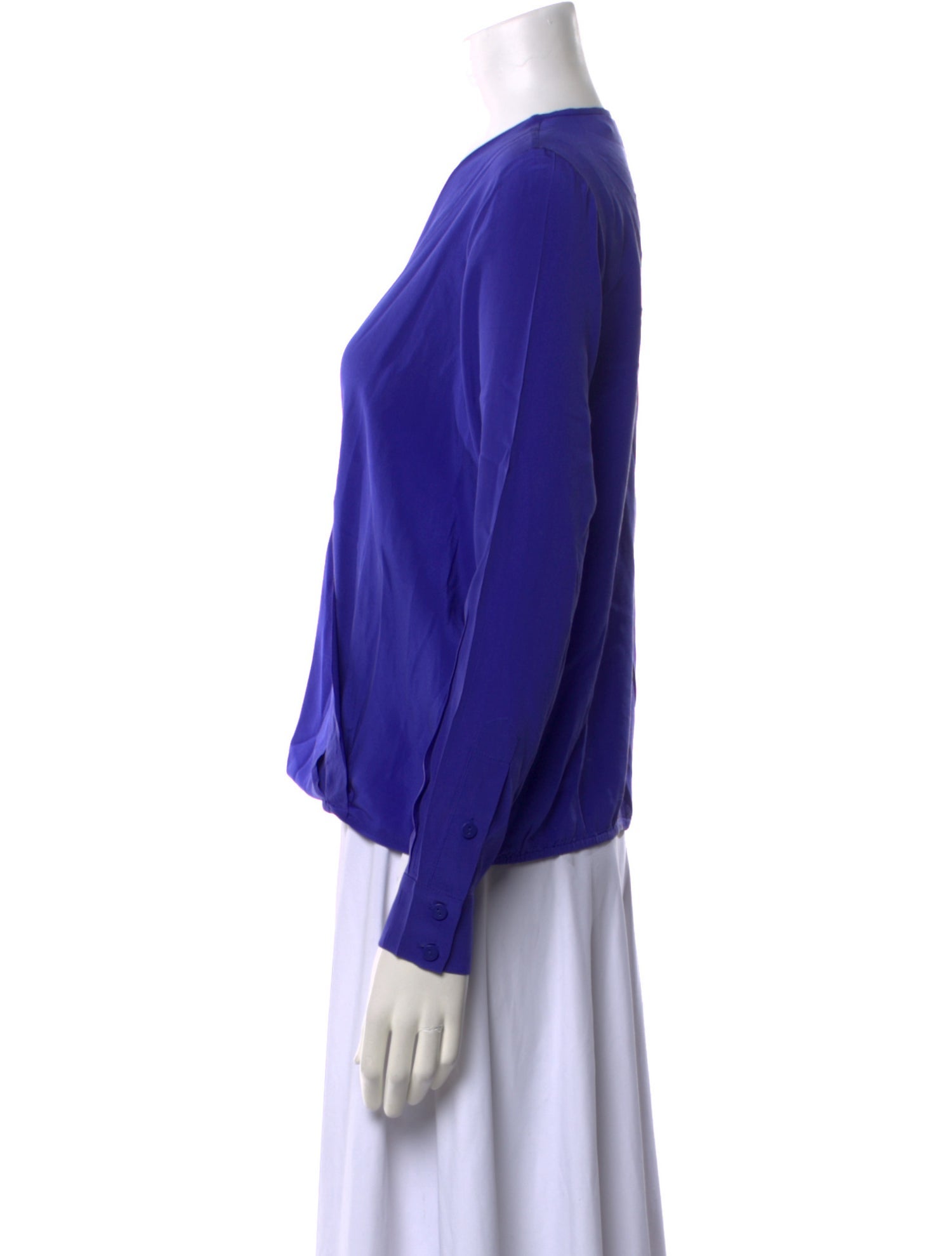 Diane von Furstenberg Silk V-Neck Blouse